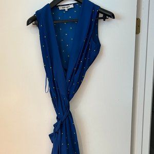 Diane Von Furstenberg sleeveless wrap dress